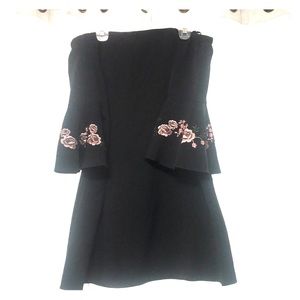 Black off the shoulder dress